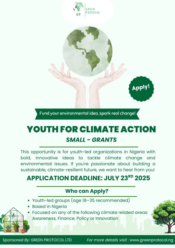 Empowering Nigeria's Youth for Climate Action – Apply Now!